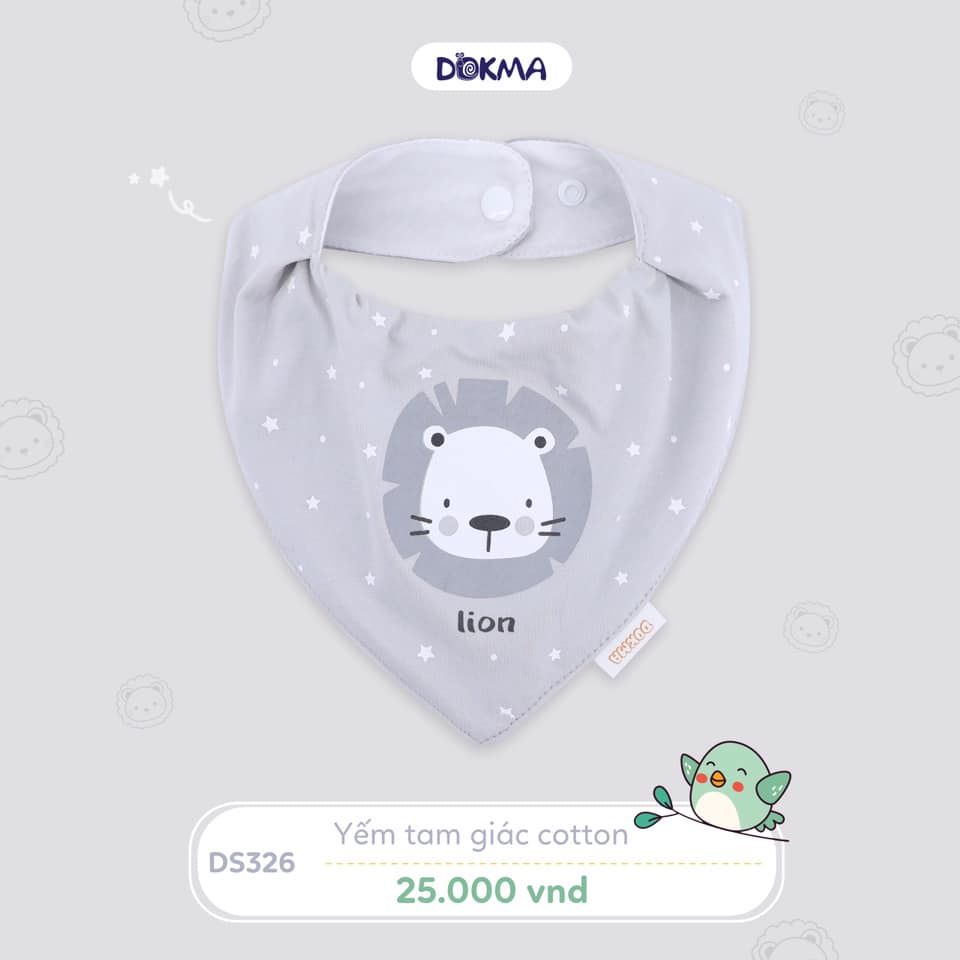 Yếm tam giác cotton Dokma DS326