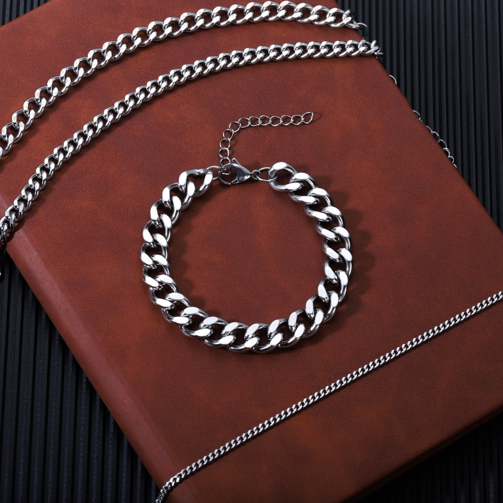 Vòng đeo tay ST.KUNKKA bằng thép không gỉ 18cm