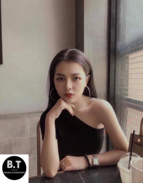 Áo lệch vai len montoghi hàng Quảng Châu | BigBuy360 - bigbuy360.vn