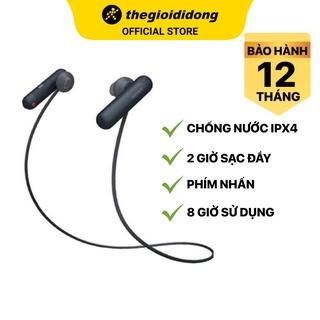 Tai nghe bluetooth nhét tai sony wi-sp500 chính hãng bh 12 tháng - pin 8 giờ có hộp sạc