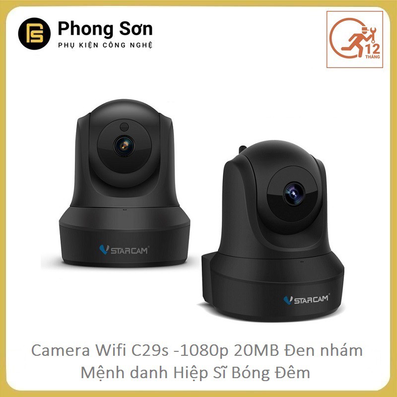 Camera Wifi IP C29s FHD 1080p Vstarcam ,Hiệp sĩ bóng đêm , Bảo hành 12 tháng | BigBuy360 - bigbuy360.vn