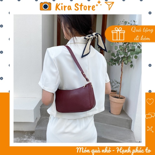 Túi đeo vai nữ, túi xách nữ họa tiết vân ngang thời trang giá rẻ Freesize TX7