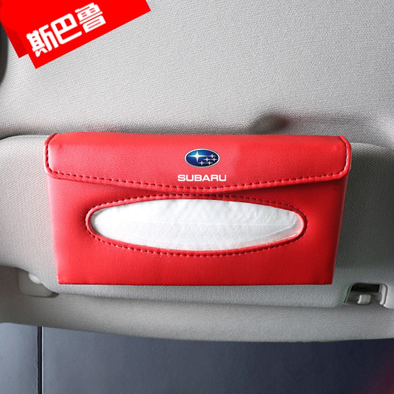 Hộp Đựng Khăn Giấy Bằng Da PU Cao Cấp Thông Dụng Cho Xe Hơi Subaru Legacy Outback Forester Impreza WRX BRZ Subaru XV