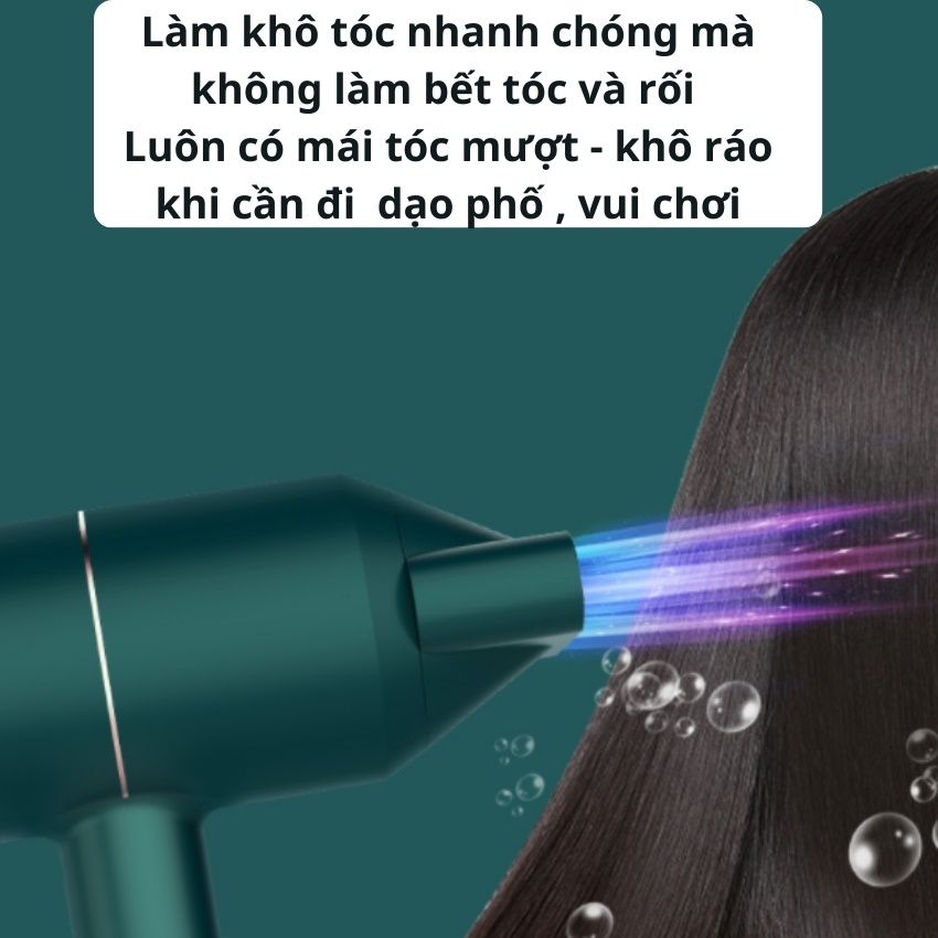 Máy sấy tóc nóng lạnh, Có 3 Cấp độ gió，gió mạnh, phổ thông cho khu tập thể gia đình，tiếng ồn thấp