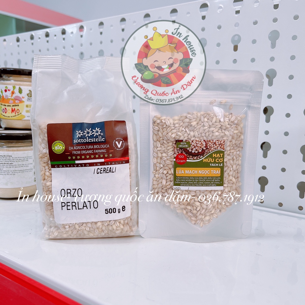 Hạt lúa mạch ngọc trai -ý dĩ hữu cơ Markal 500g (có gói tách lẻ)
