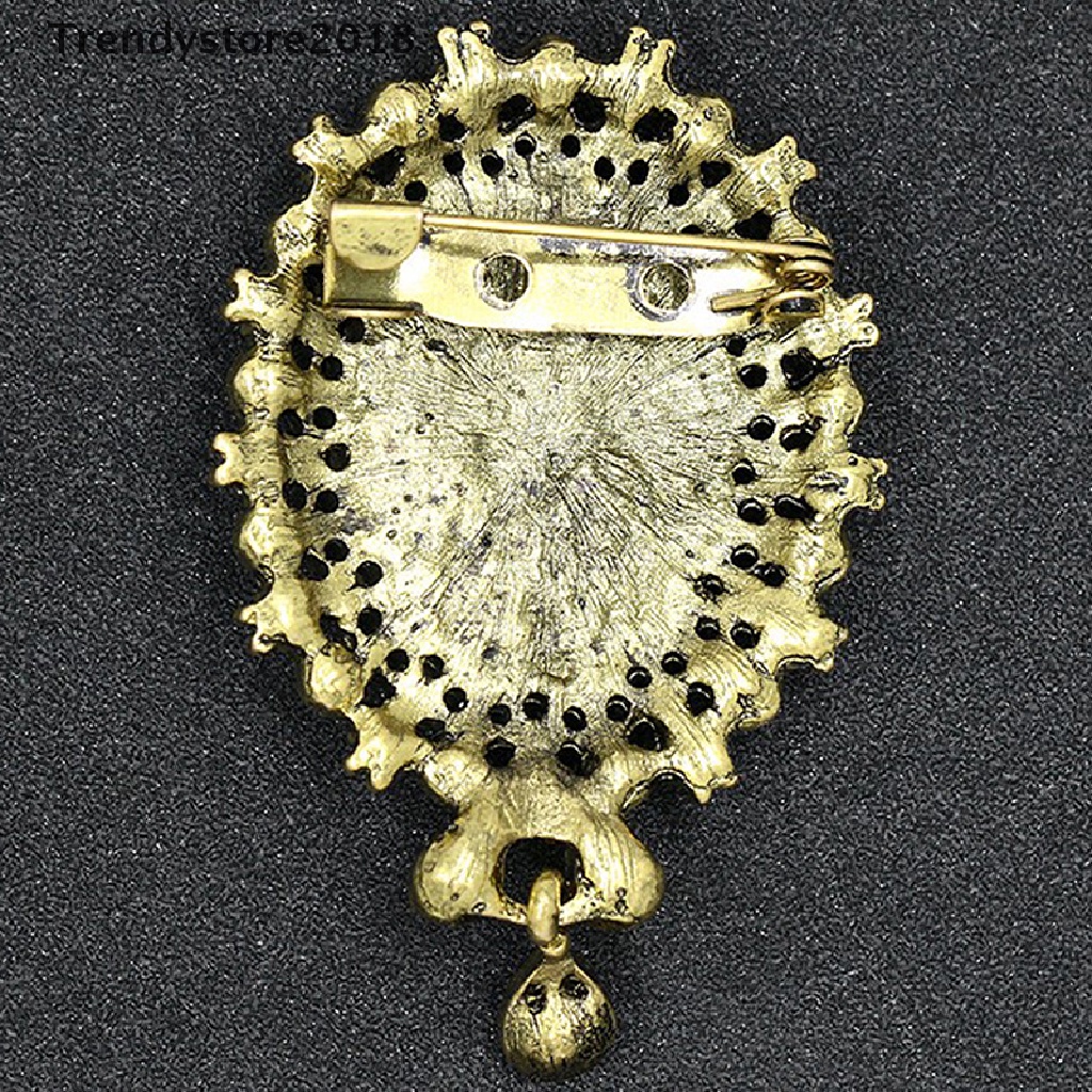 Ghim Cài Áo Đính Đá Phong Cách Vintage Thời Trang 2018