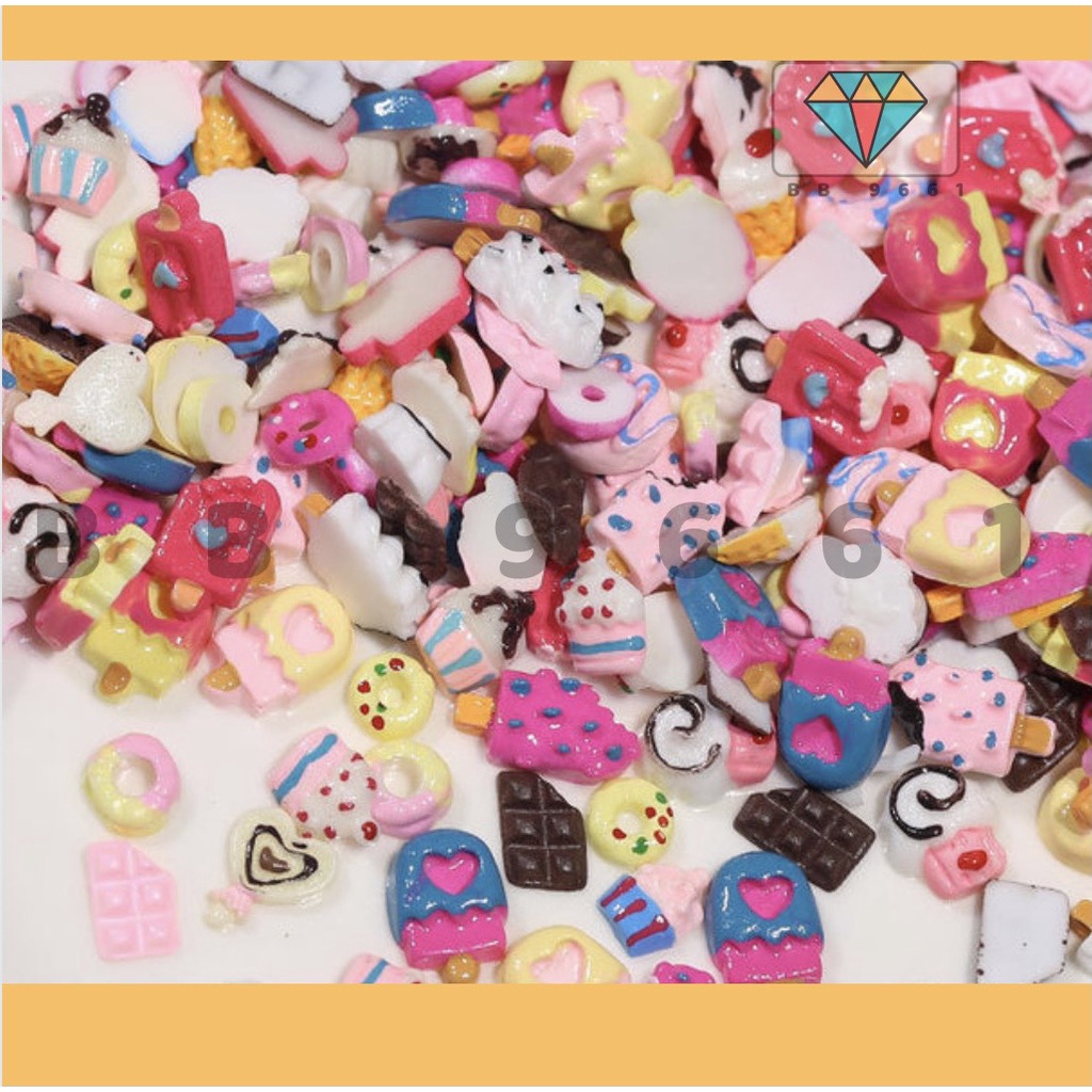 Charm bánh kẹo ngọt ngào trang trí móng nail