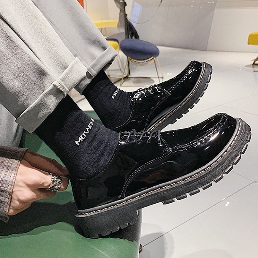 Giày da bóng nam JD-93 kiểu Hàn Quốc - giày nam tiktok đẹp