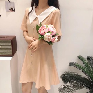 Đầm tiểu thư ngắn nqc004 nv lụa hàn