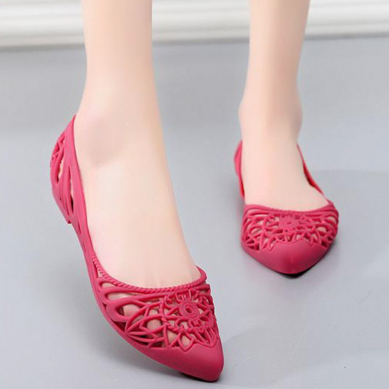 SIÊU GIẢM GIÁ Giày búp bê chất liệu nhựa dẻo thoáng mát cho ngày mưa 302 | BigBuy360 - bigbuy360.vn