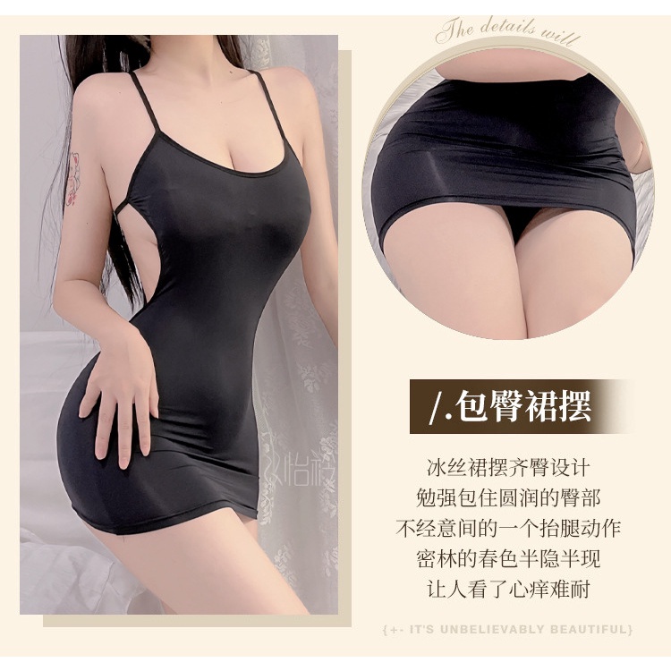 Đầm Ngắn Ôm Dáng Hở Lưng Trong Suốt Gợi Cảm Cho Nữ