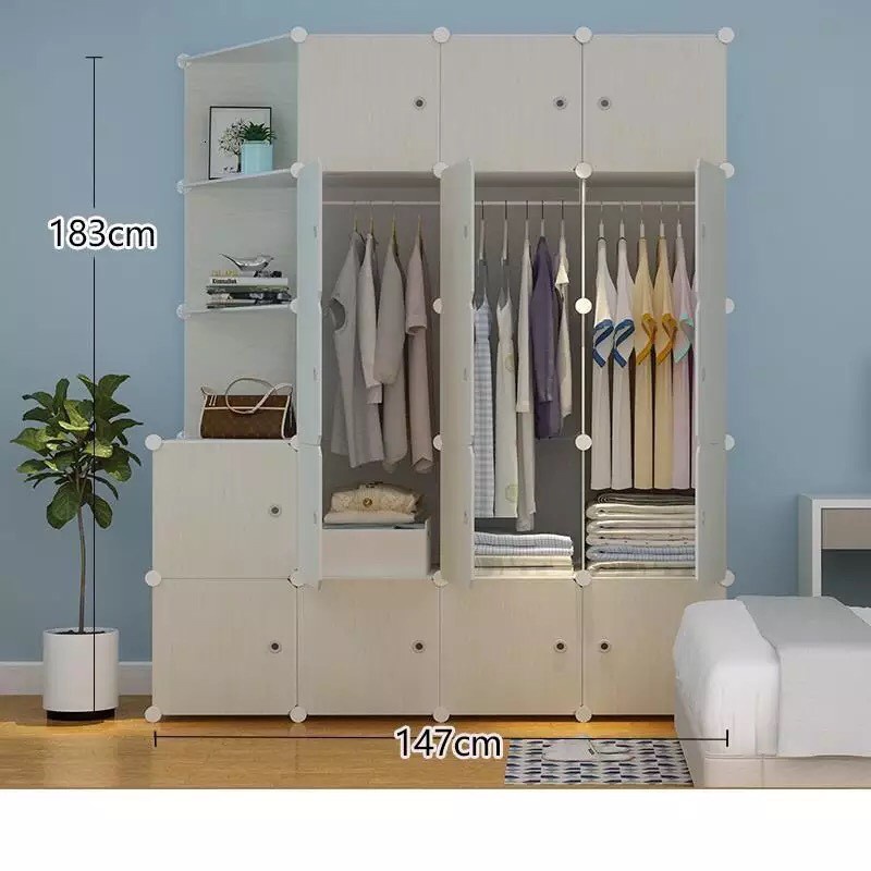 (FREEESHIP) TỦ NHỰA LẮP GHÉP ĐA NĂNG THÔNG MINH 20Ô SIZE LỚN NHIỀU MẪU
