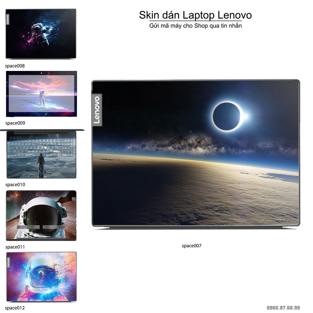 Skin dán Laptop Lenovo in hình không gian _nhiều mẫu 2 (inbox mã máy cho Shop)