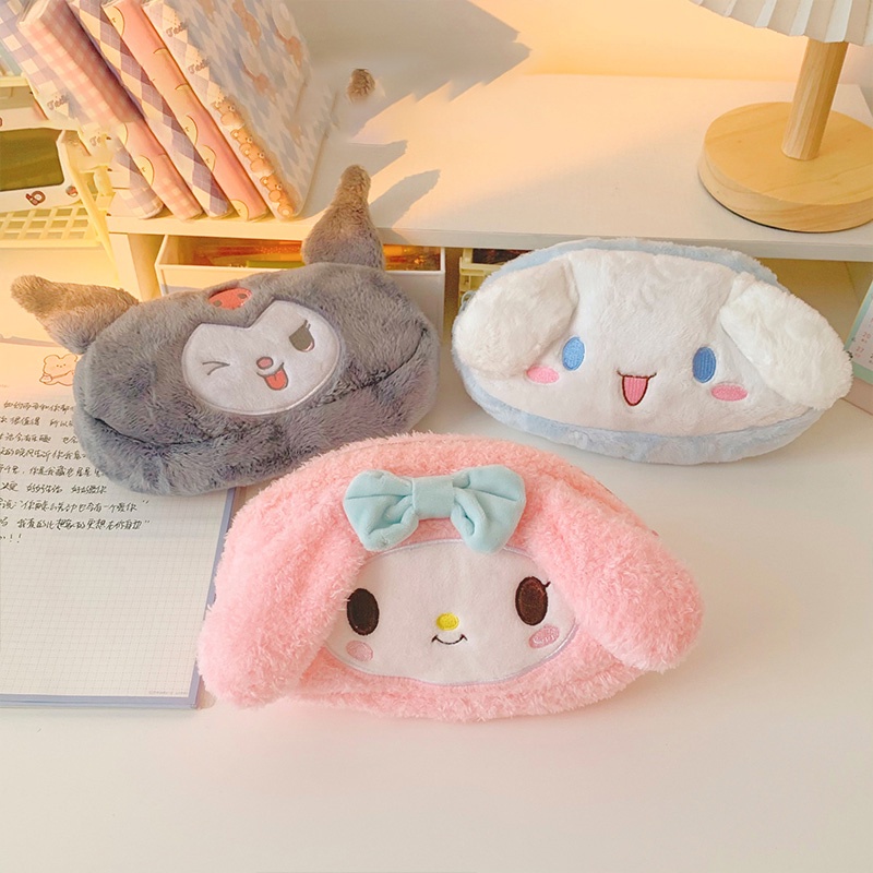 SANRIO Túi Đựng Bút Hình Cinnamoroll Melody Nhồi Bông Dễ Thương Cho Bé