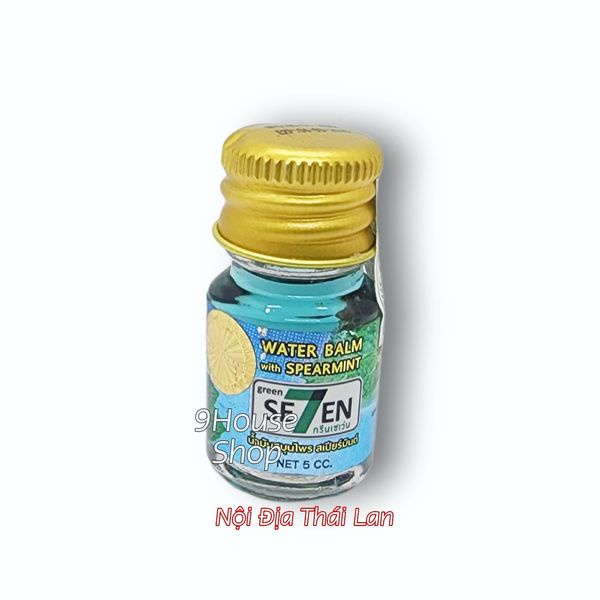 (Nhỏ_5ml)01 Dầu Nóng Thảo Dược Hương Bạc Hà Green Seven Oil Spearmint Thái Lan