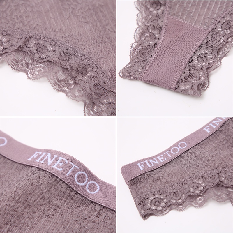 Cute Byte Set 3 Quần Lót Ren Hoa Cho Nữ