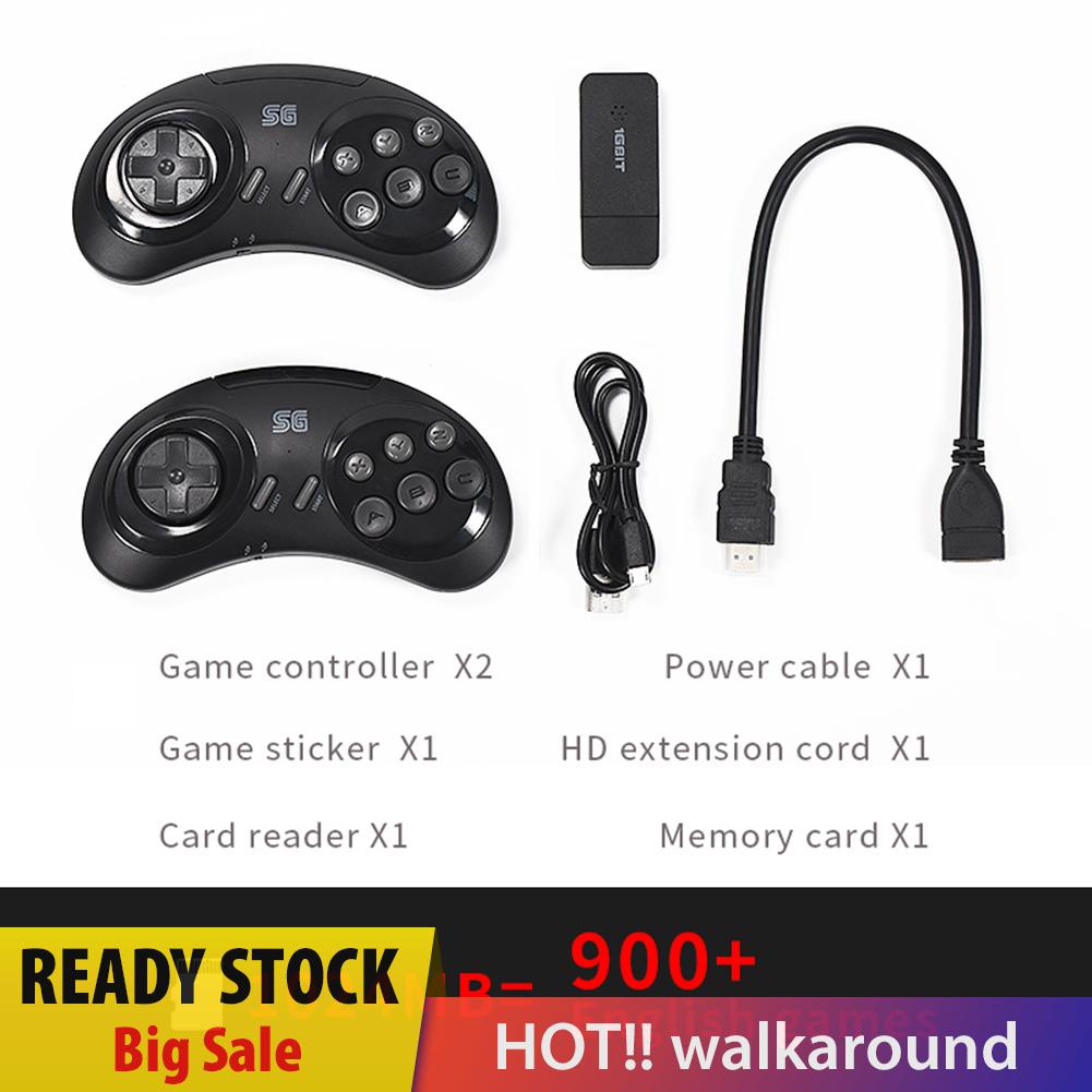 walkaround Y2 Mini TV Video Game Console with 2 Wireless Controllers 913 Classic Games