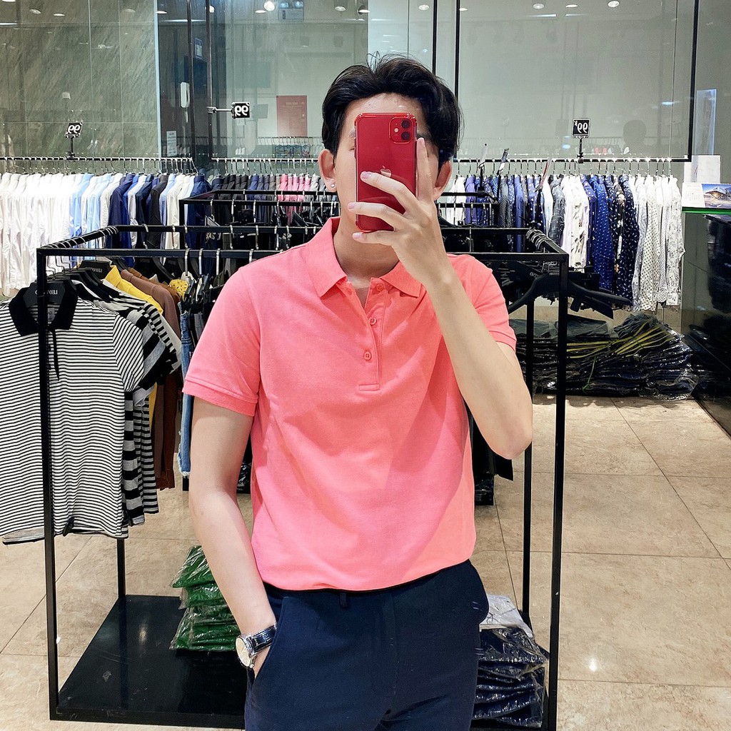 [Mã SKAMCLU7 giảm 10% Tối Đa 50K đơn 0Đ] [99K] Áo Polo Matthew 2 màu Cam - Hồng đỏ PLMT1 - Leo Vatino | BigBuy360 - bigbuy360.vn