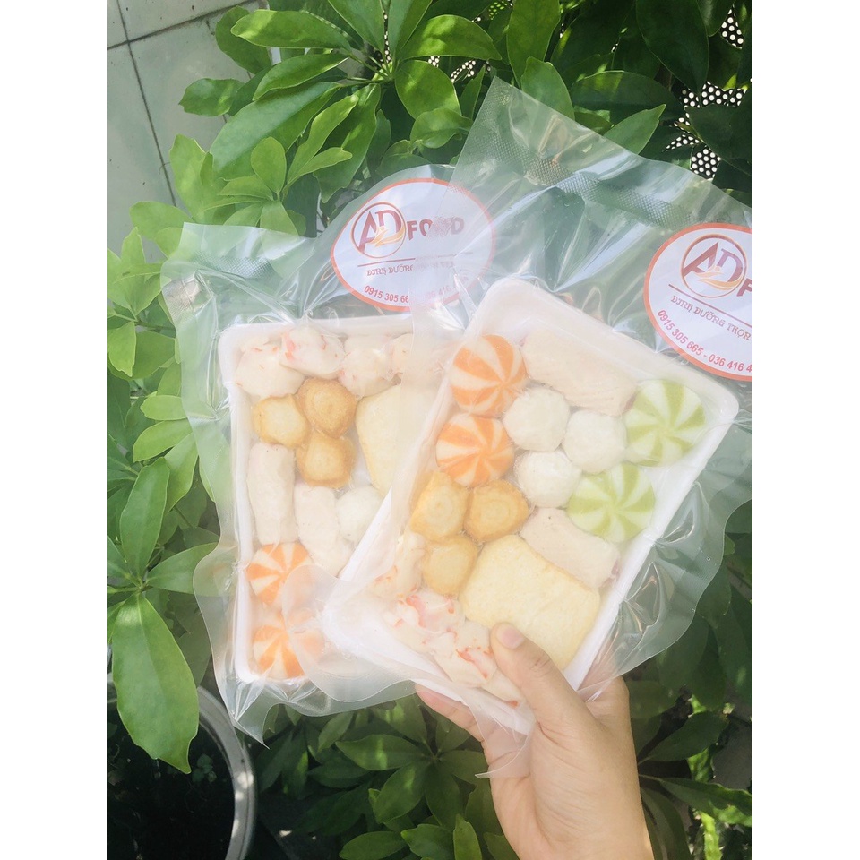 đồ chiên, thả lẩu mix gói 500g