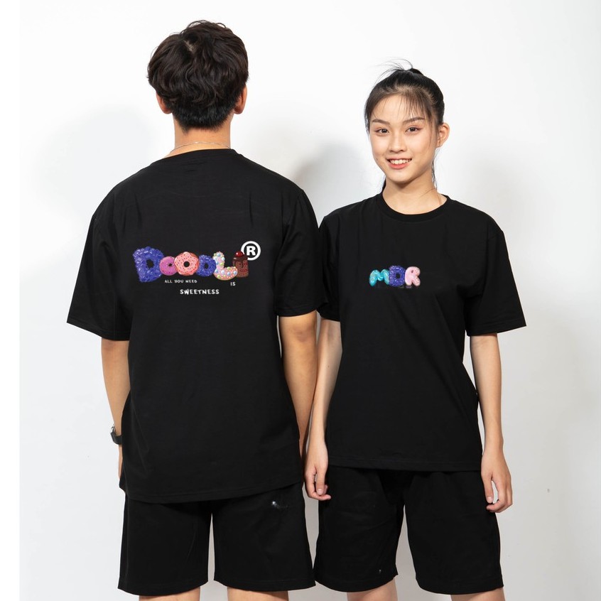 Áo thun unisex form rộng Phông tay lỡ Mdr doodli Local Brand Mi Midori