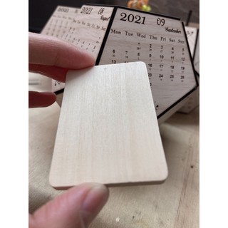Phôi móc khoá gỗ