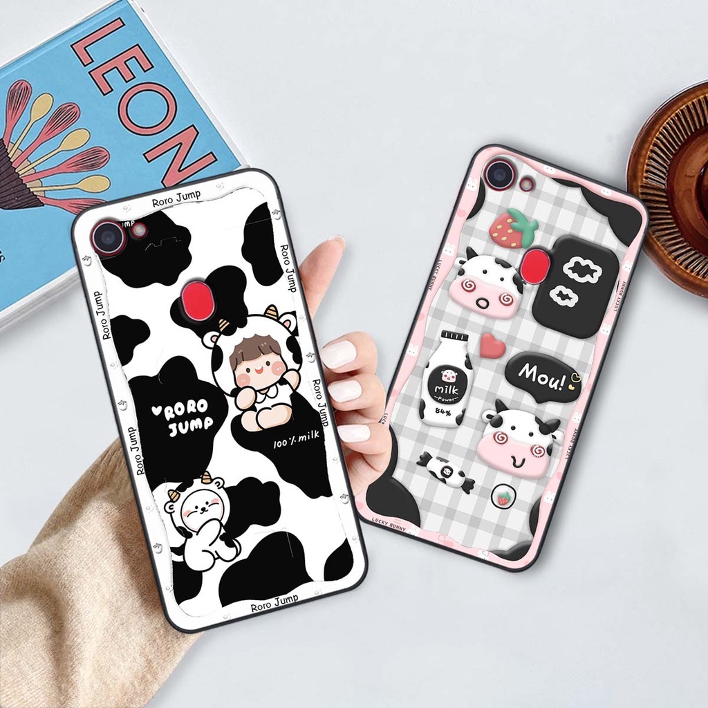 Ốp lưng Oppo F5 / F5 Youth / F7 in hình gấu cute,bò sữa 3D cute dễ thương bảo vệ điện thoại.