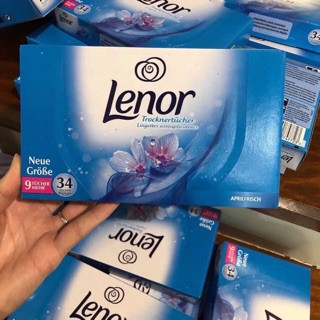 Giấy thơm Lenor Đức 34 tờ, Giữ cho quần áo thơm suốt 48h