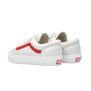 (Box + FreeShip) Giày vans old skool trắng sọc đỏ