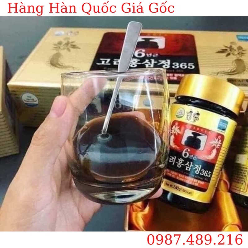 Cao Hồng Sâm 365 Hàn Quốc, Hộp 4 lọ x 240ml