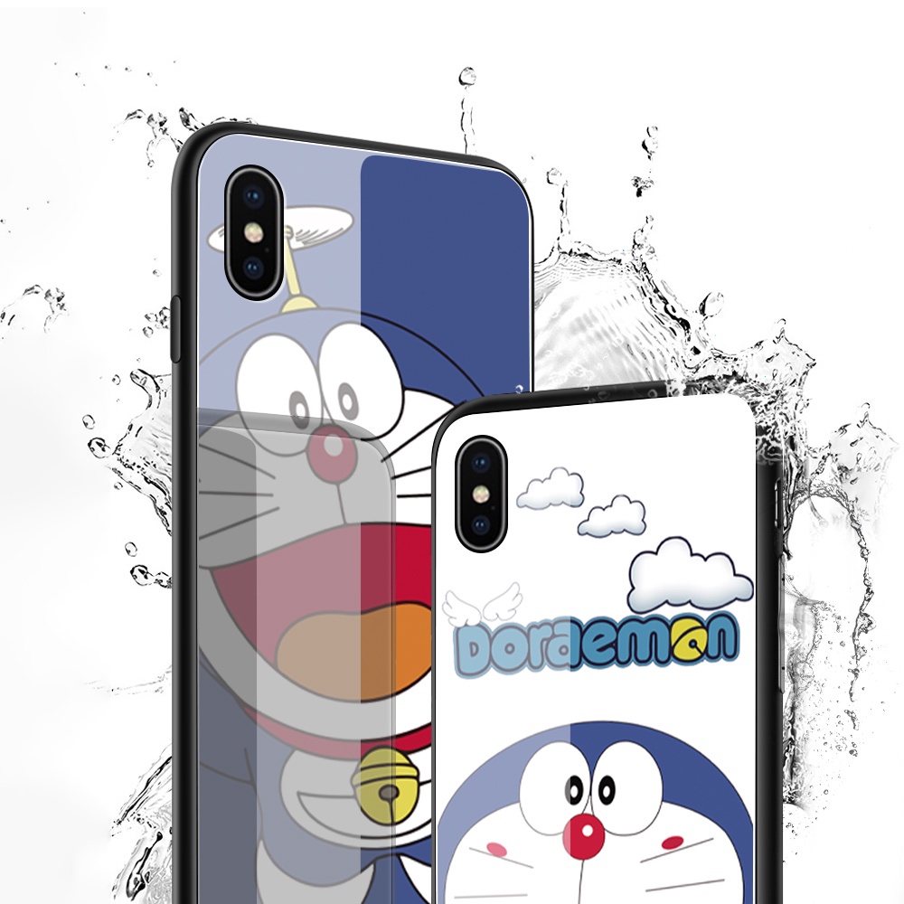 Ốp Điện Thoại Mặt Kính Cường Lực Hình Doraemon Cho Xiaomi Redmi Note 11 4G 5G Note 11S Note11 Pro 5G
