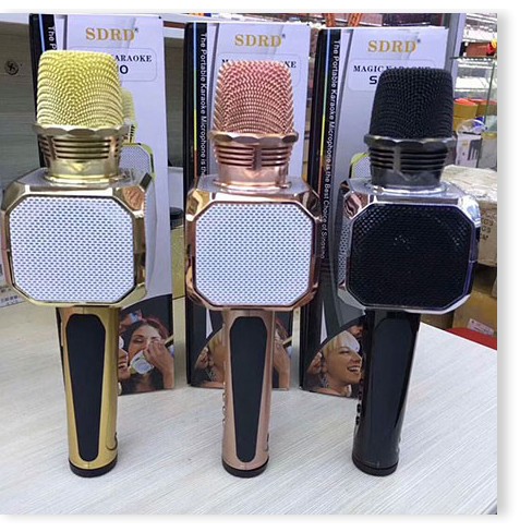 Micro kèm Loa Karaoke Bluetooth SDRD SD-10 Loại 1 Âm Thanh Chuẩn, Hát Hay (SDRD SD10)