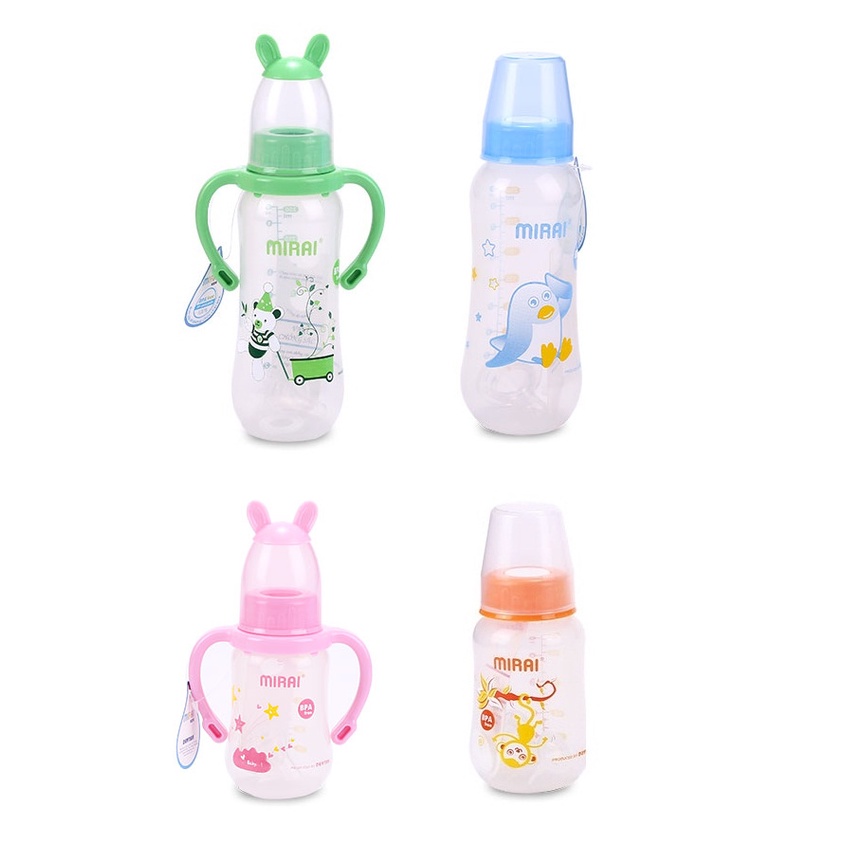 Bình sữa Duy Tân 150 ml - 250 ml có quai cầm được chọn màu