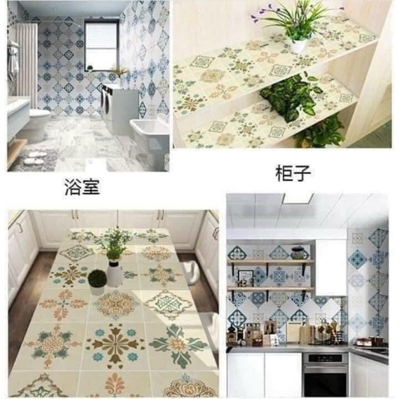 GIẤY DÁN BẾP HOA VĂN CÁCH NHIỆT-CHỐNG THẤM,