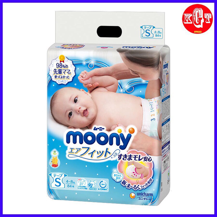 BỈM MOONY NỘI ĐỊA QUẦN/ DÁN NEWBORN90, S84,M64,M58,L44,XL38