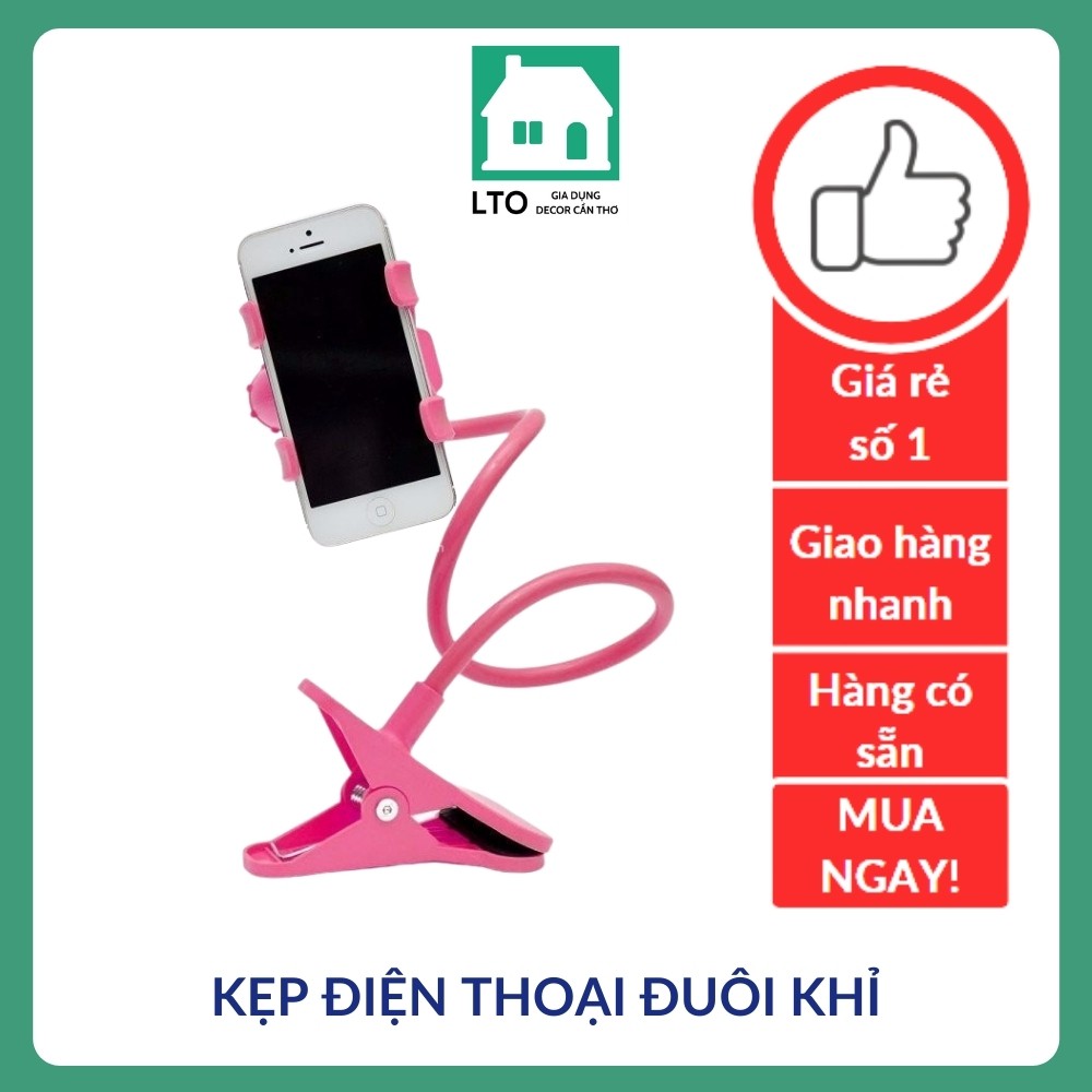 kẹp đuôi khỉ  Kẹp Điện Thoại Đuôi Khỉ - màu ngẫu nhiên