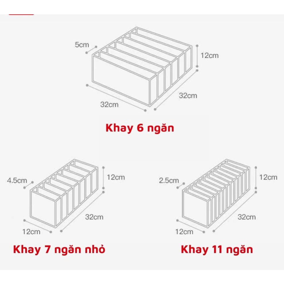 Hộp Túi Lưới Chia Ô Đựng Đồ Để Tủ Quần Áo, Túi Lưới Đựng Đồ Lót Nhiều Ngăn Tiện Lợi, Giup Tủ Gọn Xinh, Dễ Tìm Quần Aó