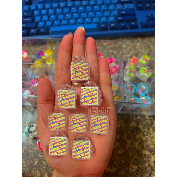 Kẹp tóc càng cua gắn hình kẹp càng cua 6 răng dễ thương mã 003