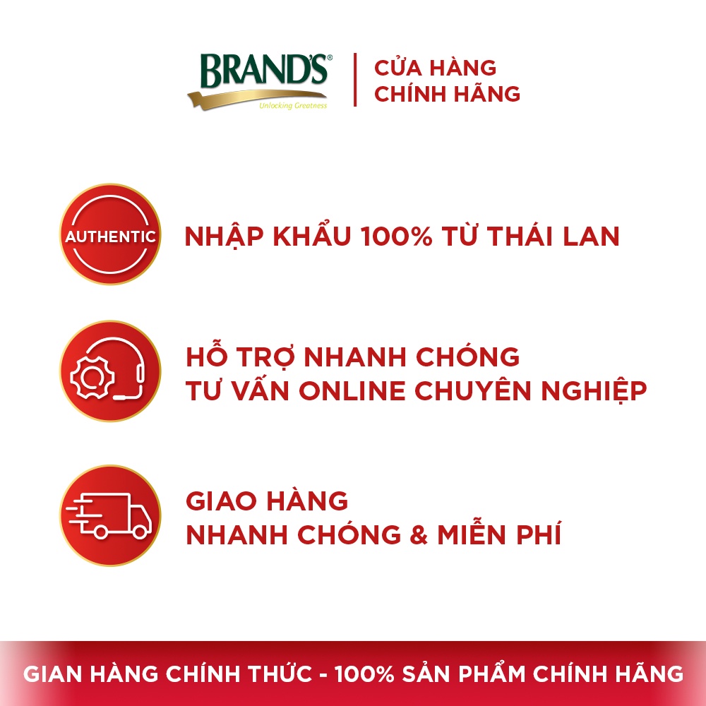 [Hàng tặng không bán] Hũ nước yến thật BRAND'S đường phèn (42 m x 1 lọ)