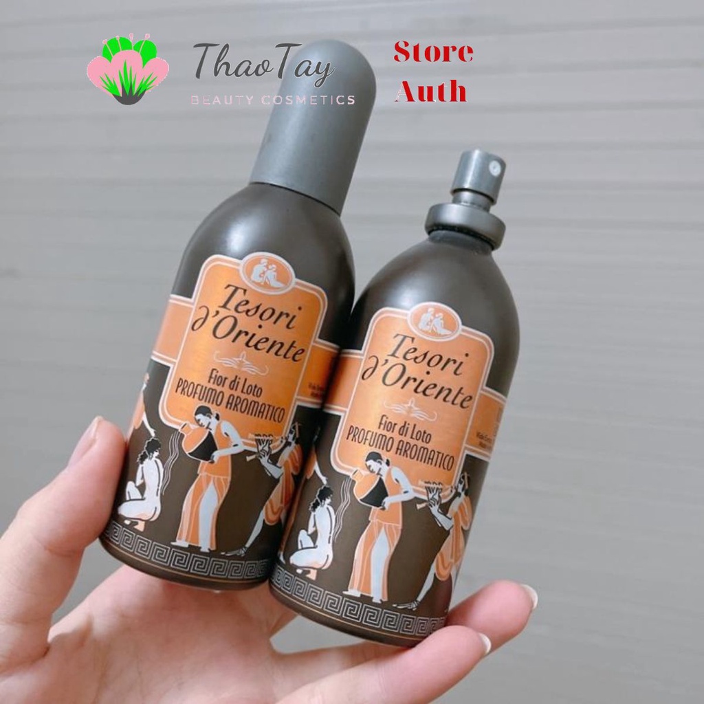 Xịt Thơm Body Tesori Nâu Hoa Sen 100ml , Xịt Body Mist Tesori Hương Nước Hoa mùi Hoa Sen Nâu