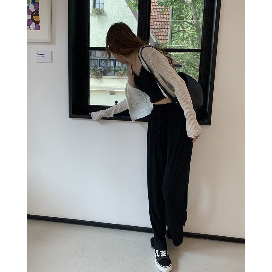 [SẴN XANH+ĐEN SỐ LƯỢNG ÍT] Áo cardigan mỏng nhẹ 1 cúc style ulzzang Korea (trắng/đen/xanh) | BigBuy360 - bigbuy360.vn