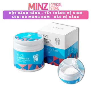 Bột Đánh Răng Tẩy Trắng vệ sinh răng miệng loại bỏ mảng bám chất lượng cao MINZ