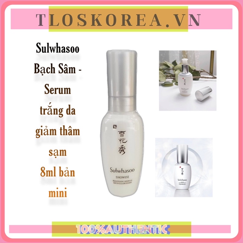 [Date2025] Tinh Chất Dưỡng Trắng Da Sulwhasoo Snowise Brightening 8Ml/ Dưỡng Trắng/Chống Lão/Tái Sinh Da