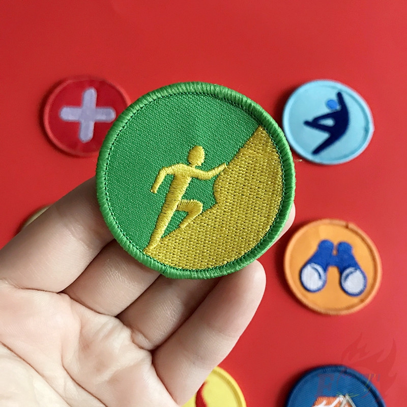 ☸ Boy Scout - Outdoor Iron-on Patch ☸ 1Pc/3Pcs DIY Sew on Iron on Badges Patches （Size：5cm*5cm）