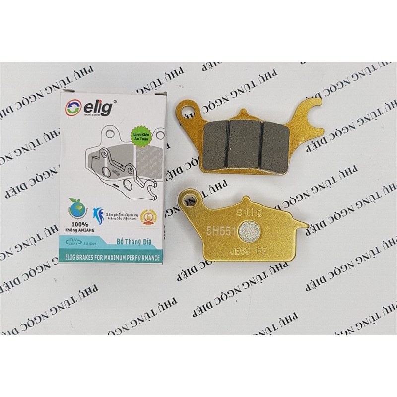Bố thắng đĩa / Bố đĩa Ws110/ Hayate Fi/Win trước - Elig H007 (Cặp)