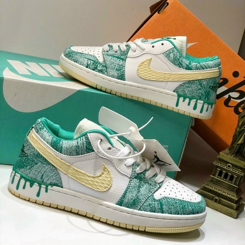Giày Jordan 1 xanh icream thấp chất đẹp giá rẻ Fullbox | BigBuy360 - bigbuy360.vn
