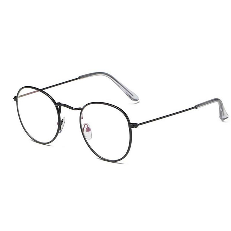 RUISIMO Mắt kính gọng kim loại hình oval cỡ nhỏ cổ điển thời trang cho nam nữ JY8280