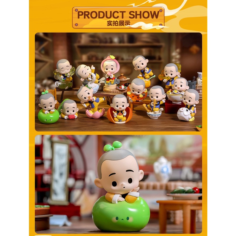Yi Chan Búp Bê Pop Mart Dễ Thương Series Thức Ăn Trung Quốc Nhỏ Nhắn
