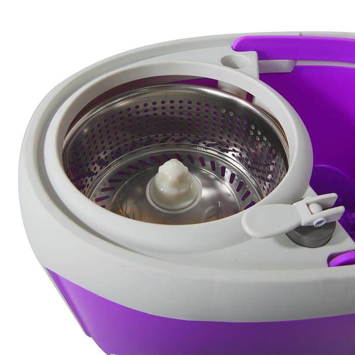 [HÀNG CHÍNH HÃNG] BỘ LAU NHÀ SONG LONG 360 ĐỘ lỒNG INOX, CÓ VAN XẢ NƯỚC VÀ BÔNG LAU THAY THẾ ĐI KÈM, BÁNH XE KÉO TIỆN ỢI