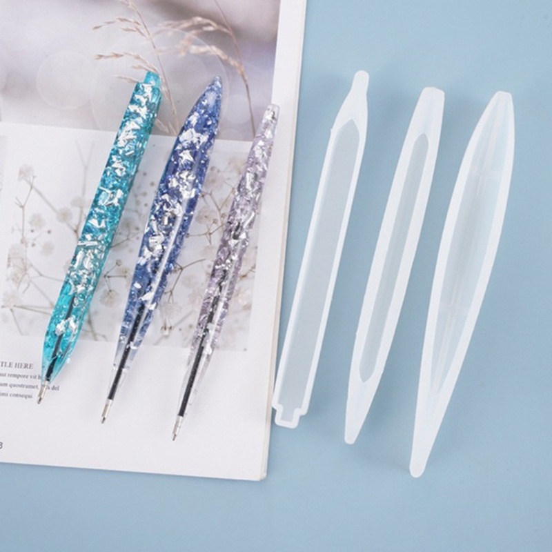 Khuôn Silicone Làm Giá Đỡ Bút / Trang Sức Epoxy UV DIY 3 Kiểu