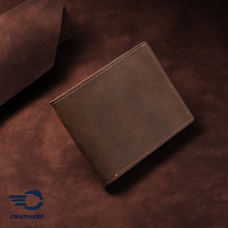 Ví Da Nam Da Bò Sáp Ngựa Điên Crazy Horse